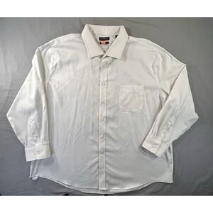 Lauren Ralph Lauren Button Up Long Sleeve White Dress Shirt Men's 20‎ 34/35 4XL